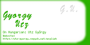 gyorgy utz business card